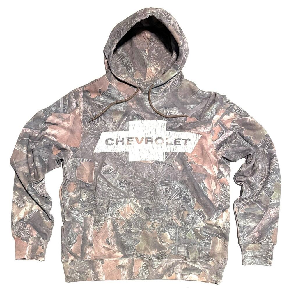 Chevrolet Camo Hoodie Mens Sz XL Official Licensed Camouflage Sweatshirt NWT
